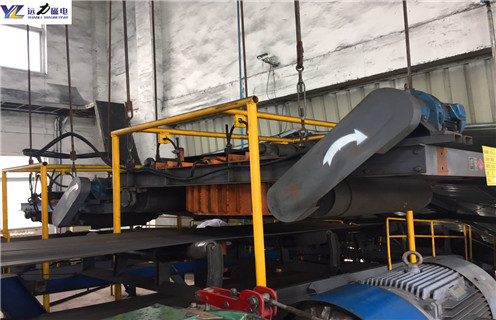 電磁自卸式除鐵器，天津電磁自卸式除鐵器吸8公斤_天津電磁自卸式除鐵器吸8公斤廠家配件_型號(hào)及工作視頻