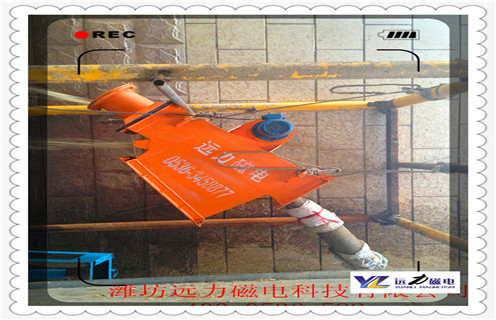 管道除鐵器，福建抽屜式管道除鐵器_福建抽屜式管道除鐵器廠(chǎng)家應(yīng)用安裝示意圖型12000高斯_可定制工作原理